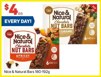 Foodland Nice & Natural Bars 180-192g offer