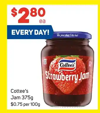Foodland Cottee's Jam 375g offer