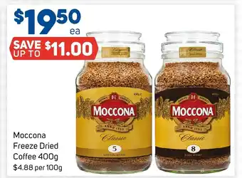 Foodland Moccona Freeze Dried Coffee 400g offer