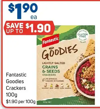 Foodland Fantastic Goodies Crackers 100g offer