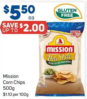 Foodland Mission Corn Chips 500g offer