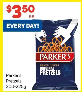 Foodland Parker's Pretzels 200-225g offer