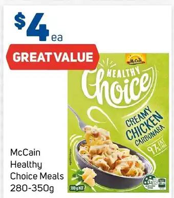 Foodland McCain Healthy Choice Meals 280-350g offer