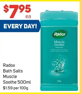 Foodland Radox Bath Salts Muscle Soothe 500mL offer