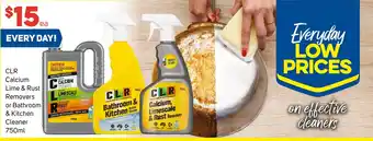 Foodland CLR Calcium, Limescale & Rust Remover or Bathroom & Kitchen 750mL offer