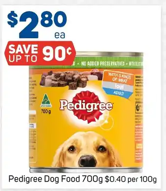 Foodland Pedigree Dog Food 700g offer