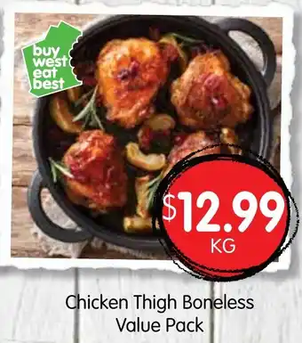 Spudshed Chicken Thigh Boneless Value Pack offer