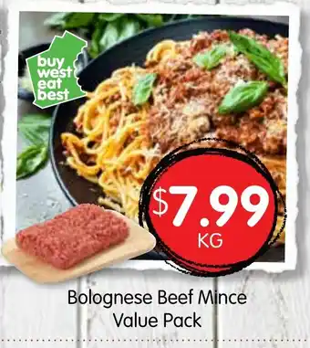 Spudshed Bolognese Beef Mince Value Pack offer