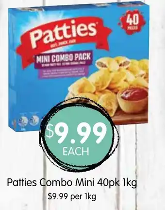 Spudshed Patties Combo Mini 40pk 1kg offer