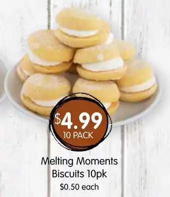 Spudshed Melting Moments Biscuits 10pk offer