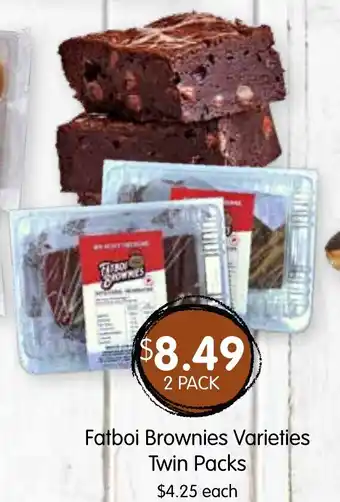 Fatboi Brownies Varieties Twin Packs