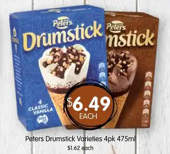 Spudshed Peters Drumstick Varieties 4pk 475mL offer