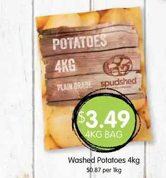 Spudshed Washed Potatoes 4kg offer