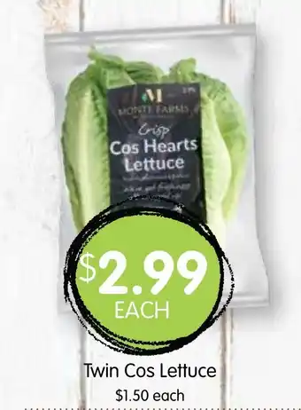 Spudshed Twin Cos Lettuce offer