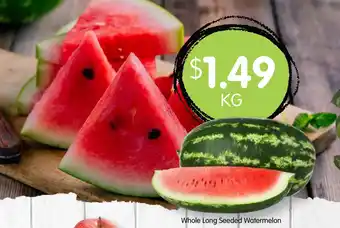 Spudshed Whole Long Seeded Watermelon offer