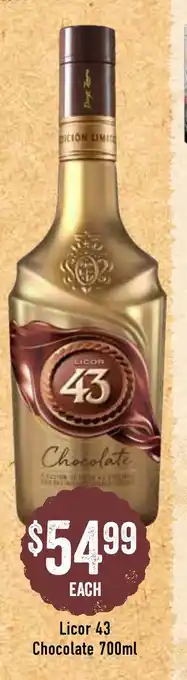 Spudshed Licor 43 Chocolate 700mL offer