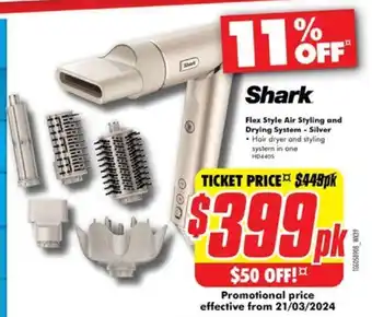The Good Guys Flex Style Air Styling and Drying System - Silver offer