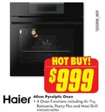 The Good Guys 60cm Pyrolytic Oven offer