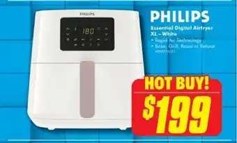 Essential Digital Airfryer XL - White