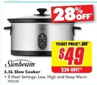 The Good Guys 5.5L Slow Cooker offer