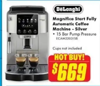 The Good Guys Magnifica Start Fully Automatic Coffee Machine - Silver offer