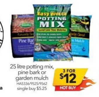 Cheap as Chips 25 Litre Potting Mix, Pine Bark or Garden Mulch offer