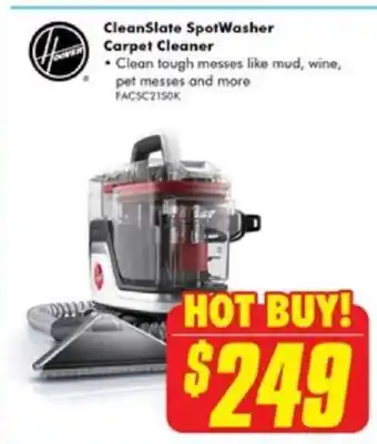 The Good Guys CleanSlate SpotWasher Carpet Cleaner offer