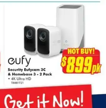 The Good Guys Security Eufycam 3C & Homebase 3 - 2 Pack offer