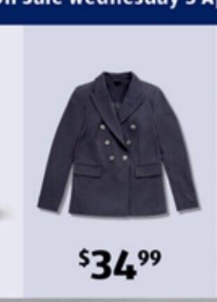 Women's Ponte Blazer offer at ALDI