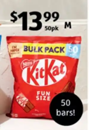 ALDI Nestlé KitKat 50pk/700g offer