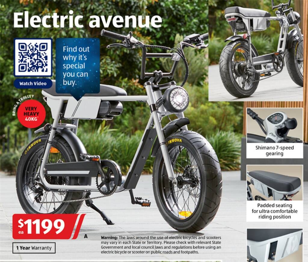 Electric Urban Bike offer at ALDI