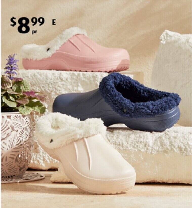 Adult SherpaLined Clogs offer at ALDI