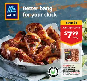 ALDI Chicken Drumsticks 1.5kg offer