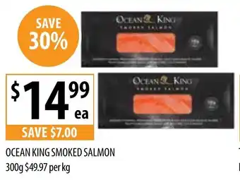 Supabarn OCEAN KING SMOKED SALMON offer