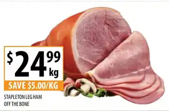 Supabarn STAPLETON LEG HAM OFF THE BONE offer