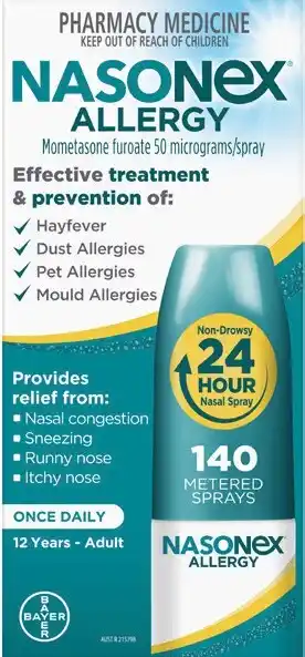 Soul Pattinson Chemist Nasonex Allergy 140 Metered Sprays offer