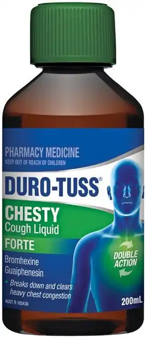 Soul Pattinson Chemist Duro-Tuss Chesty Cough Liquid Forte 200mL offer