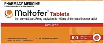 Soul Pattinson Chemist Maltofer 100 Tablets offer