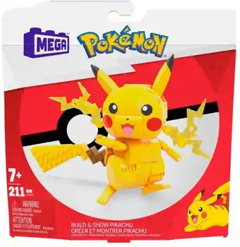 Kmart 211 Piece Mega Pokemon Build and Show Pikachu Set offer