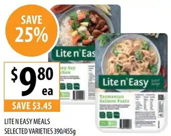 Supabarn LITEN EASY MEALS SELECTED VARIETIES 390/455g offer