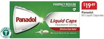 Soul Pattinson Chemist Panadol 80 Liquid Capsules offer