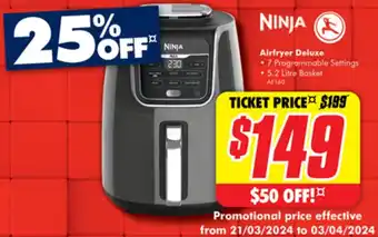 The Good Guys NINJA Airfryer Deluxe offer