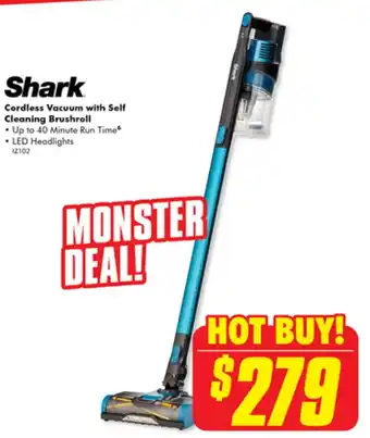 The Good Guys Shark Cordless Vacuum with Self Cleaning Brushroll offer