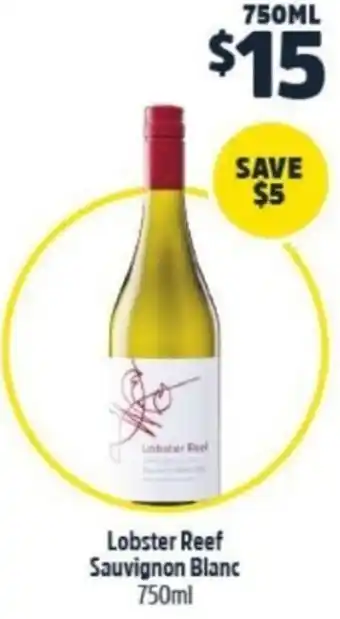 BWS Lobster Reef Sauvignon Blanc 750ml offer