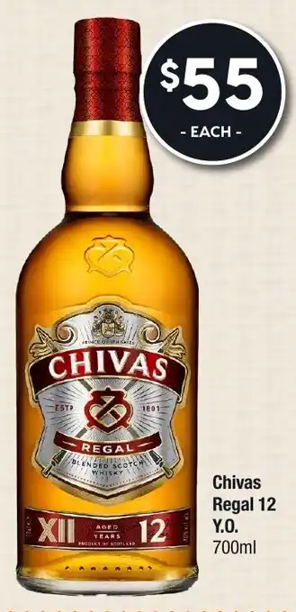 Super Cellars Chivas Regal 12 Y.O. 700ml offer