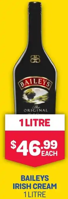 BAILEYS IRISH CREAM 1 LITRE