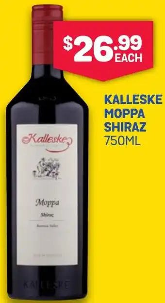 KALLESKE MOPPA SHIRAZ 750ML