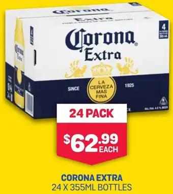 SipnSave CORONA EXTRA 24 X 355ML BOTTLES offer