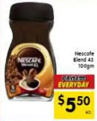 Spar Nescafe Blend 43 100gm offer