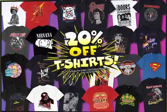 JB Hi-Fi T-SHIRTS offer